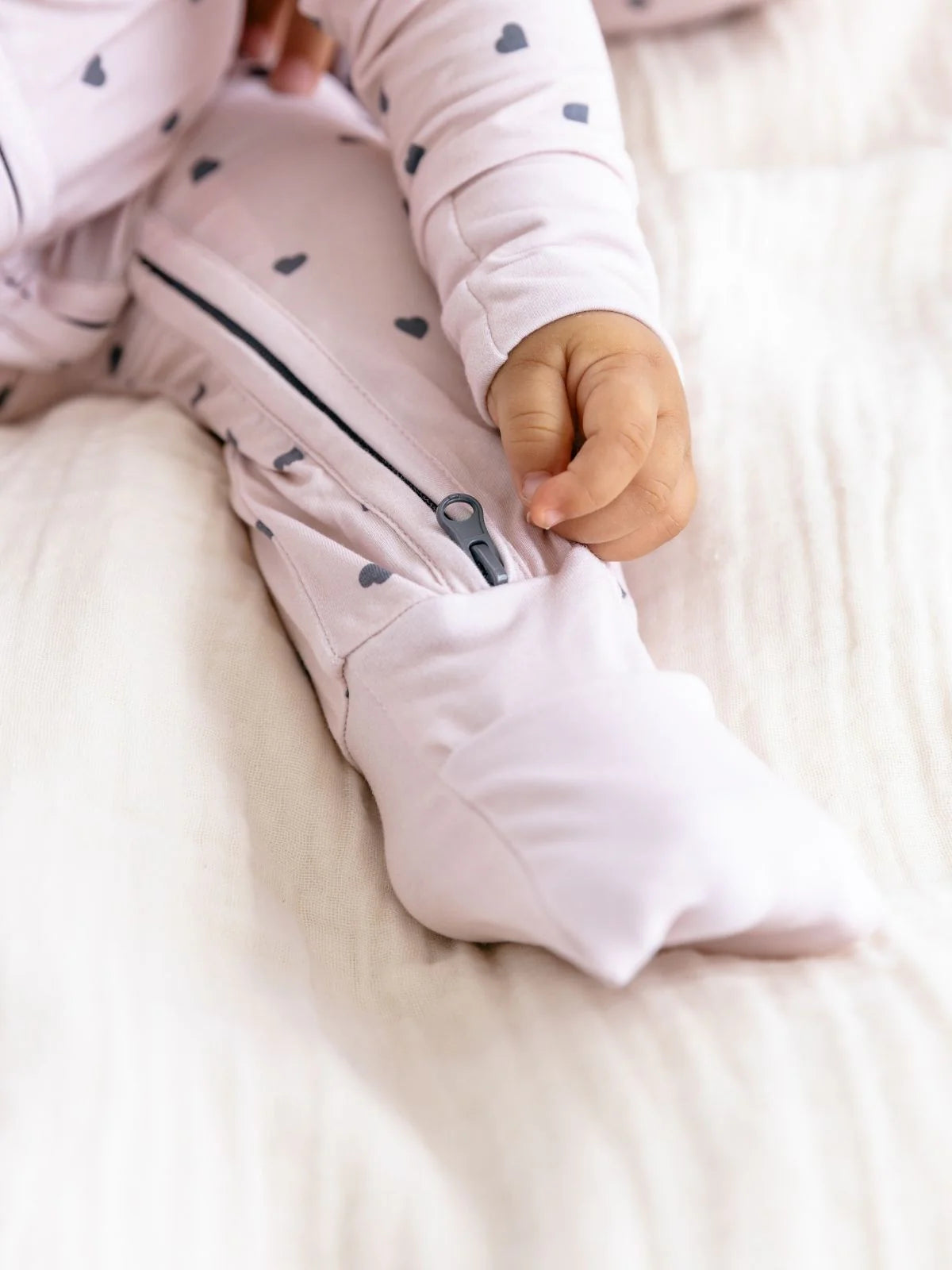 Mameluco Bamboo Hearts