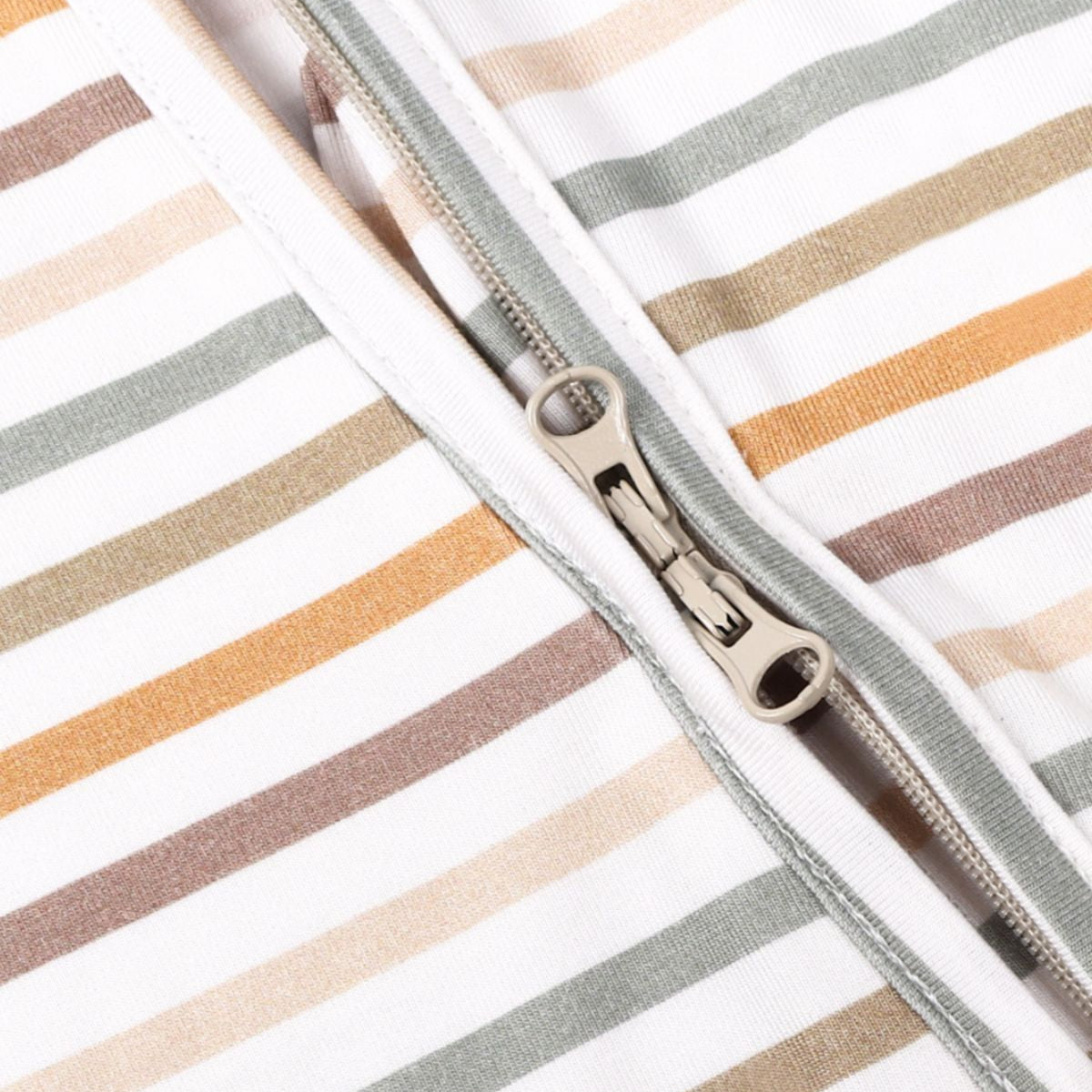 Farm Stripes Bamboo Zippy Romper