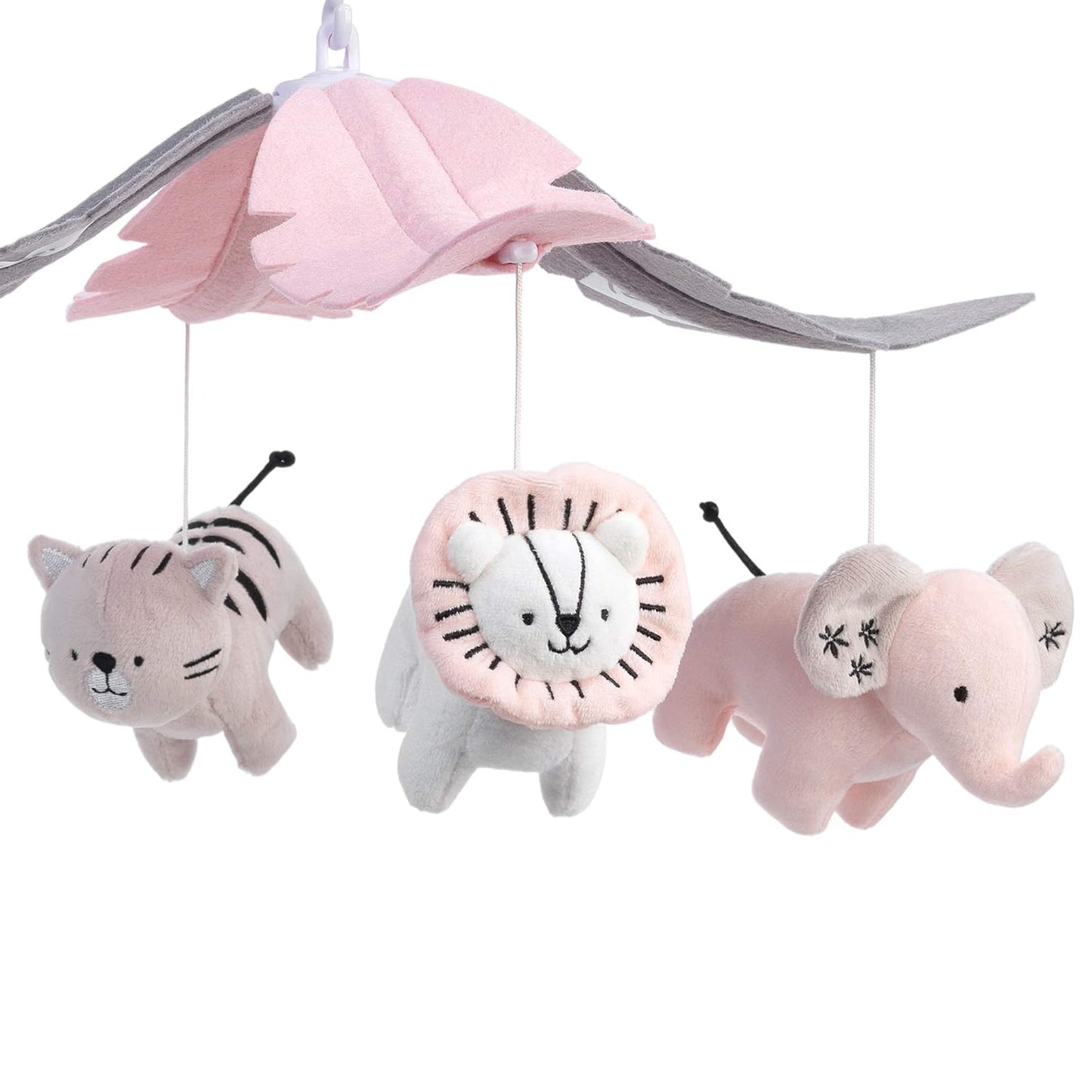 Móvil Musical para Cuna Jungla Rosa