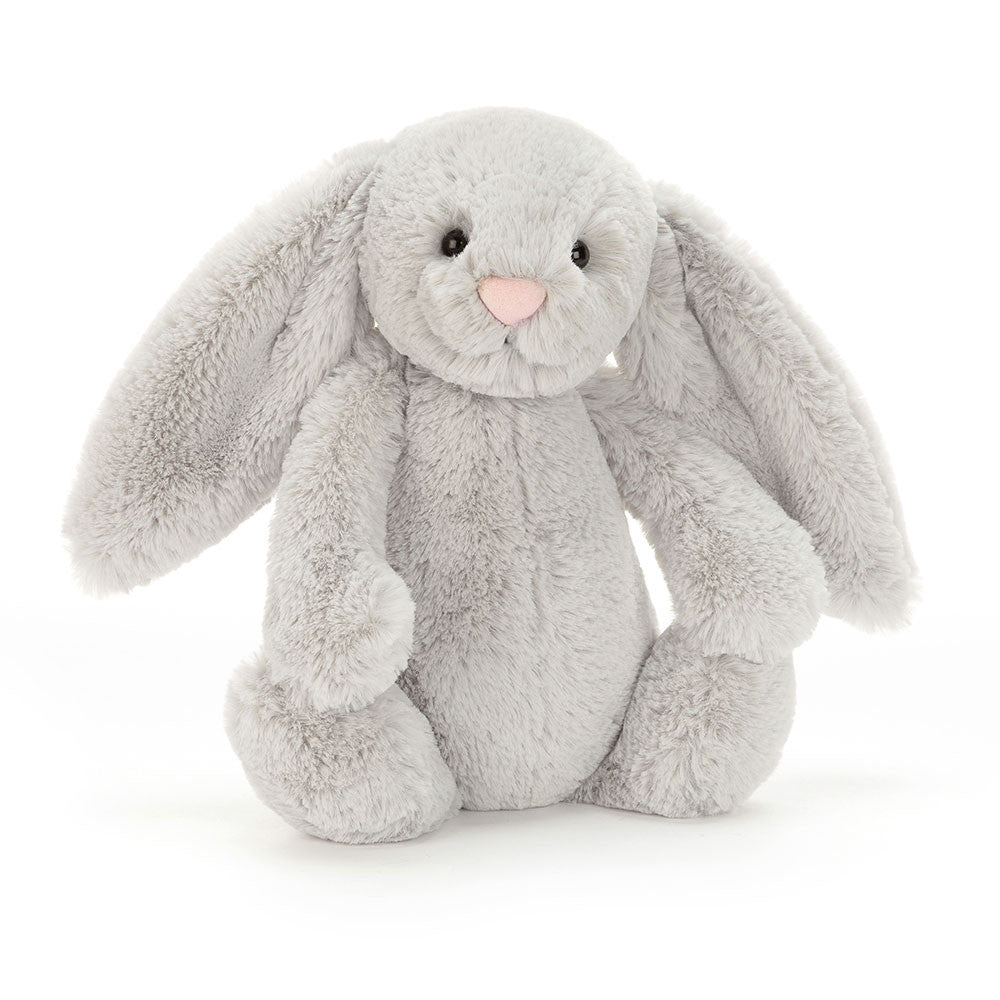Bashful Silver Bunny Medium - peluche Jellycat