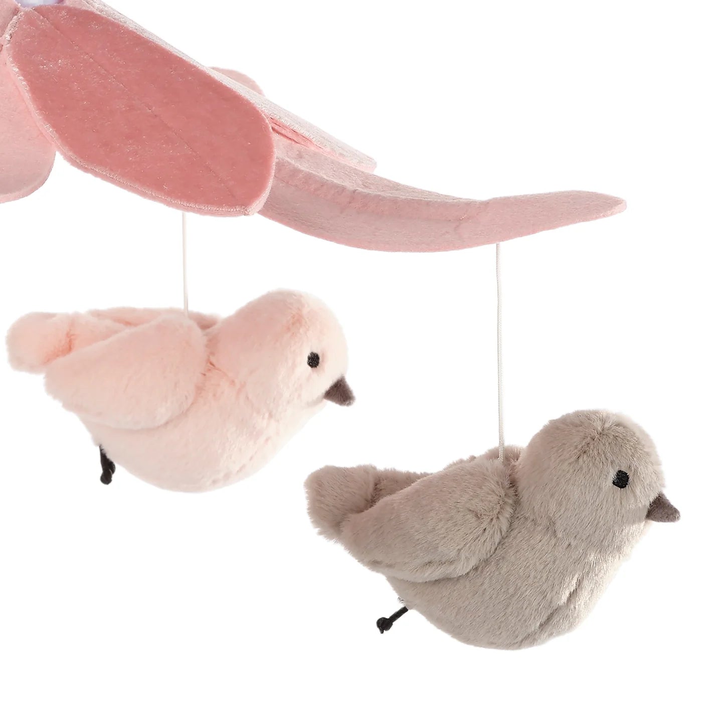 Móvil Musical para Cuna Pájaros Rosa