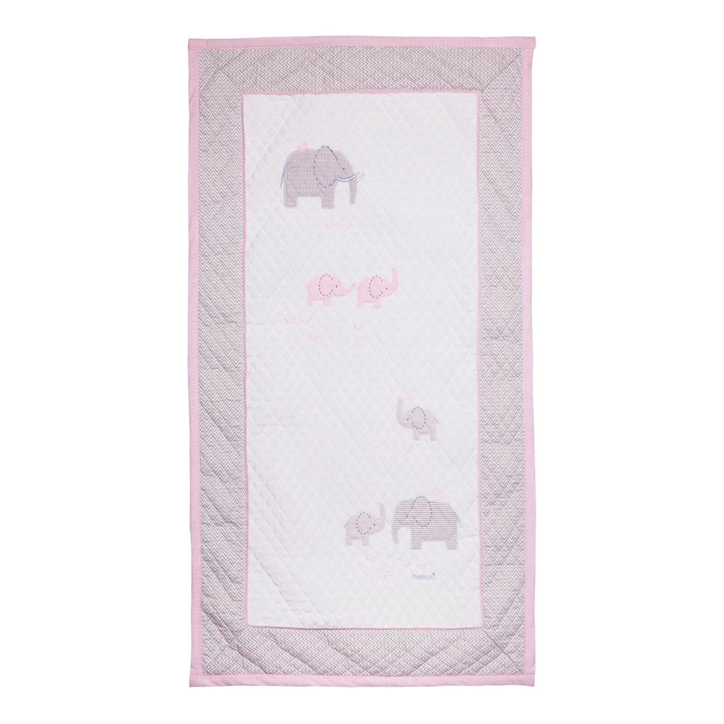 Juego de Cuna Elefante Rosa
