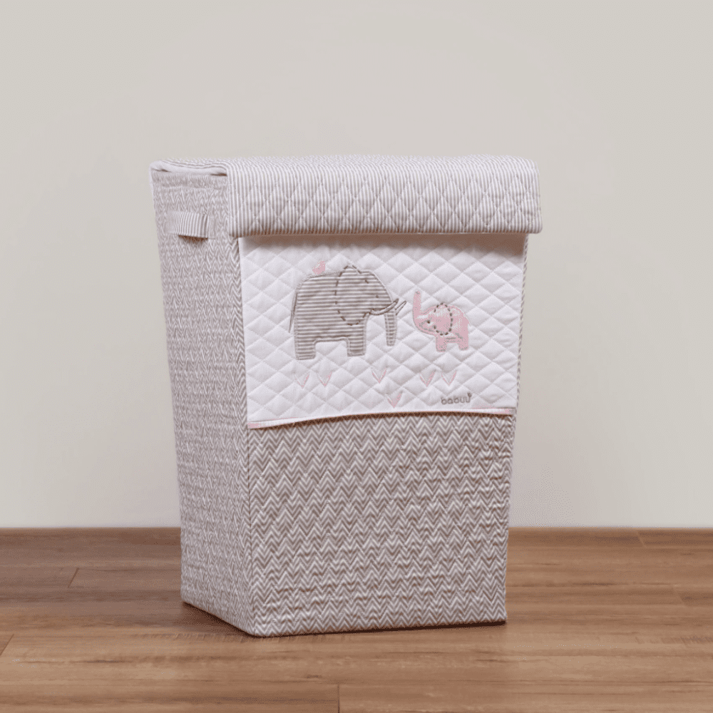 Cesto Grande Elefante Rosa