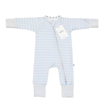 Ride Stripes Bamboo Zippy Romper