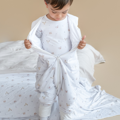 Forest Friends Bamboo Sleeping Bag with feet - TOG 2.5