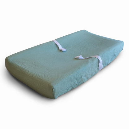 Funda Colchón Cambiador de Muselina Extra Suave - MSH - Verde