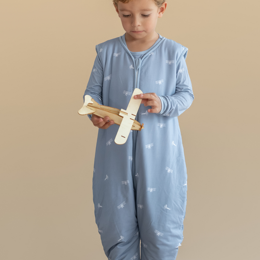 Planes Bamboo Sleeping Bag with feet - TOG 2.5