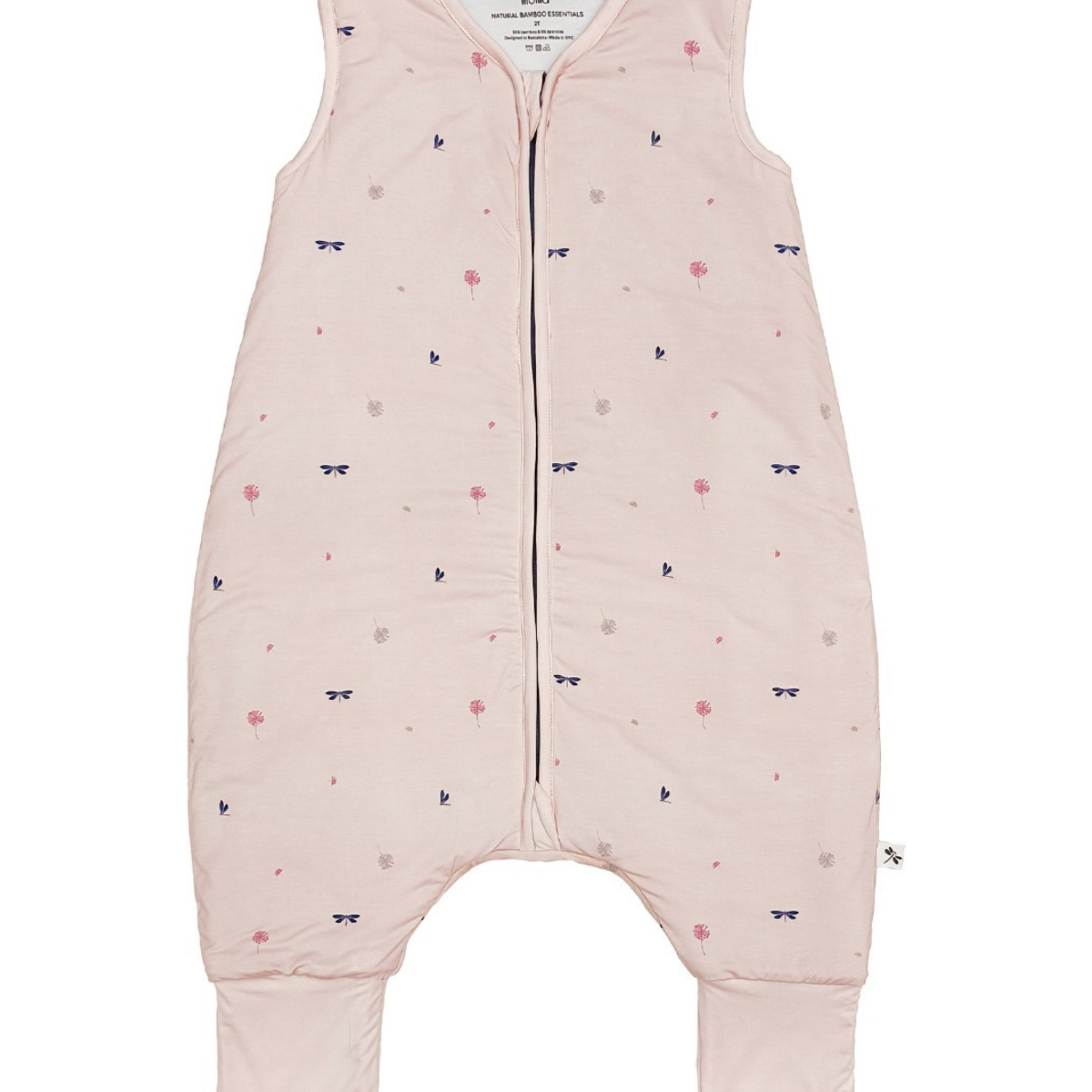 Wild Pink Bamboo Sleeping Bag with feet - TOG 2.5