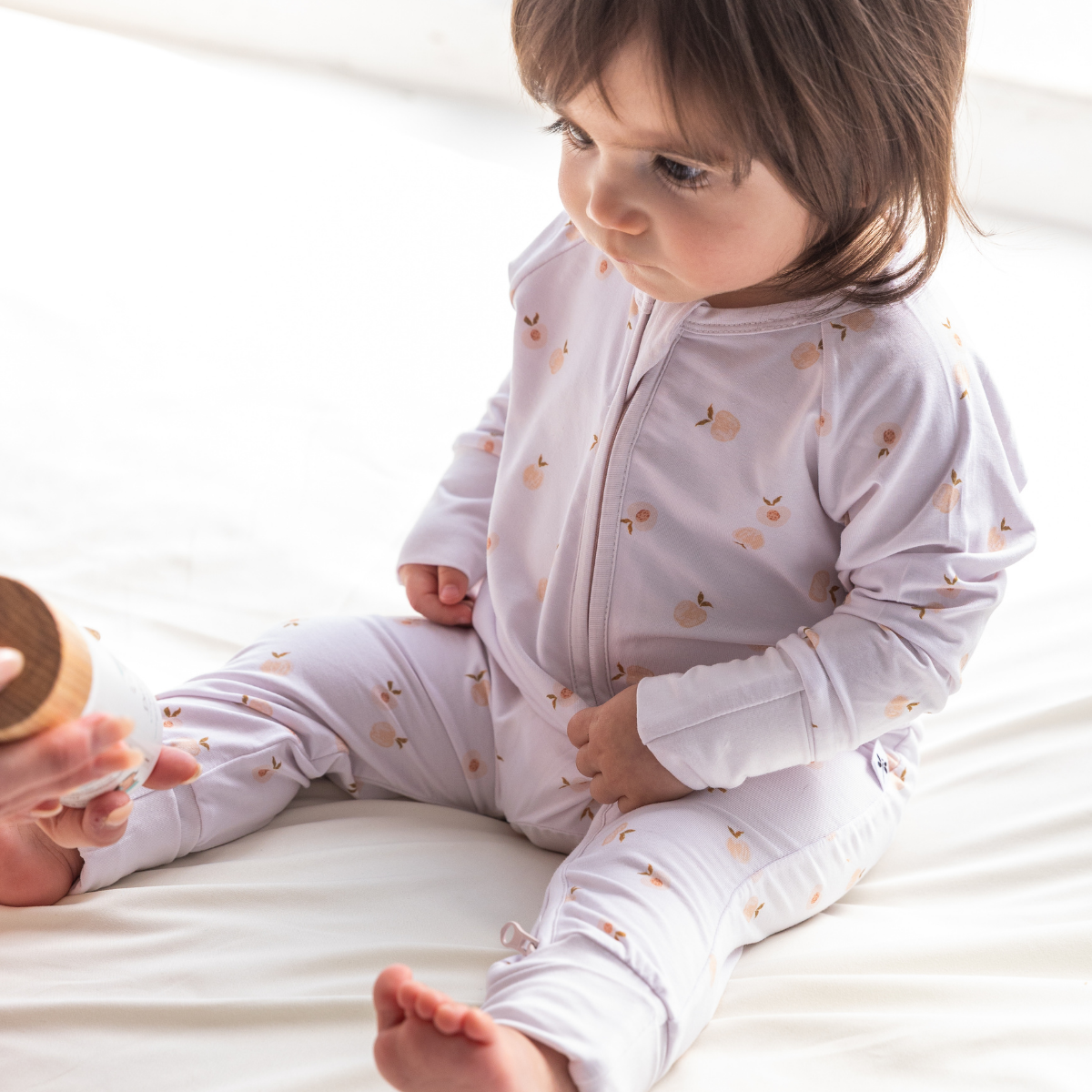 Peaches Bamboo Zippy Romper
