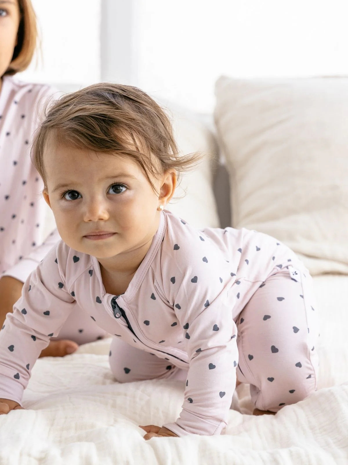 Mameluco Bamboo Hearts