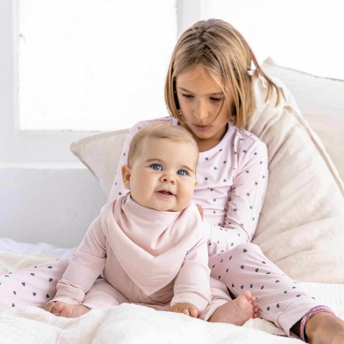 Soft Pink Ribbed Bamboo Zippy Romper