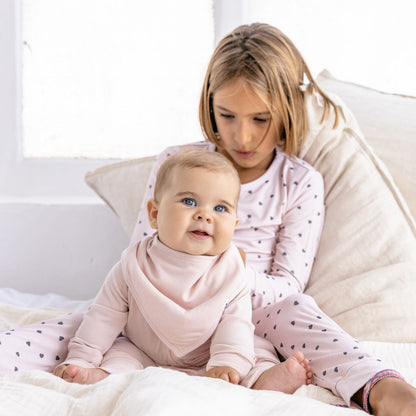 Soft Pink Ribbed Bamboo Zippy Romper