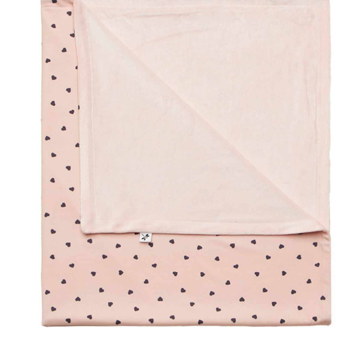 Little Hearts Bamboo Baby Blanket