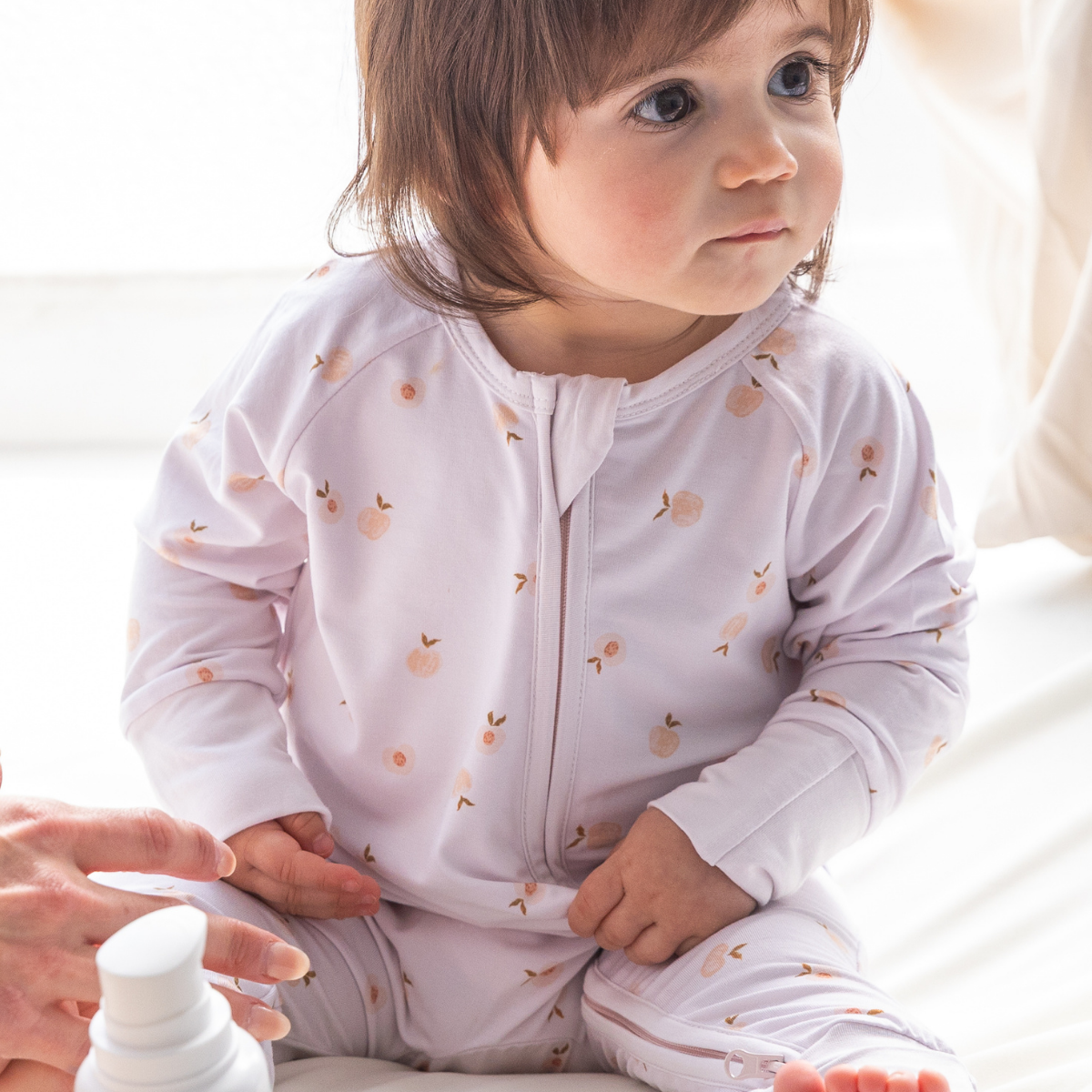 Peaches Bamboo Zippy Romper