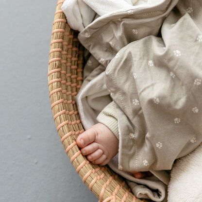 Footprint Bamboo Baby Blanket