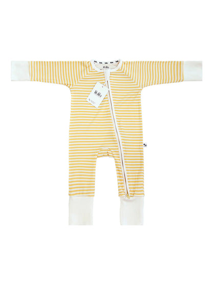 Mameluco Bamboo Yellow Stripes