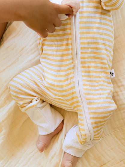 Mameluco Bamboo Yellow Stripes
