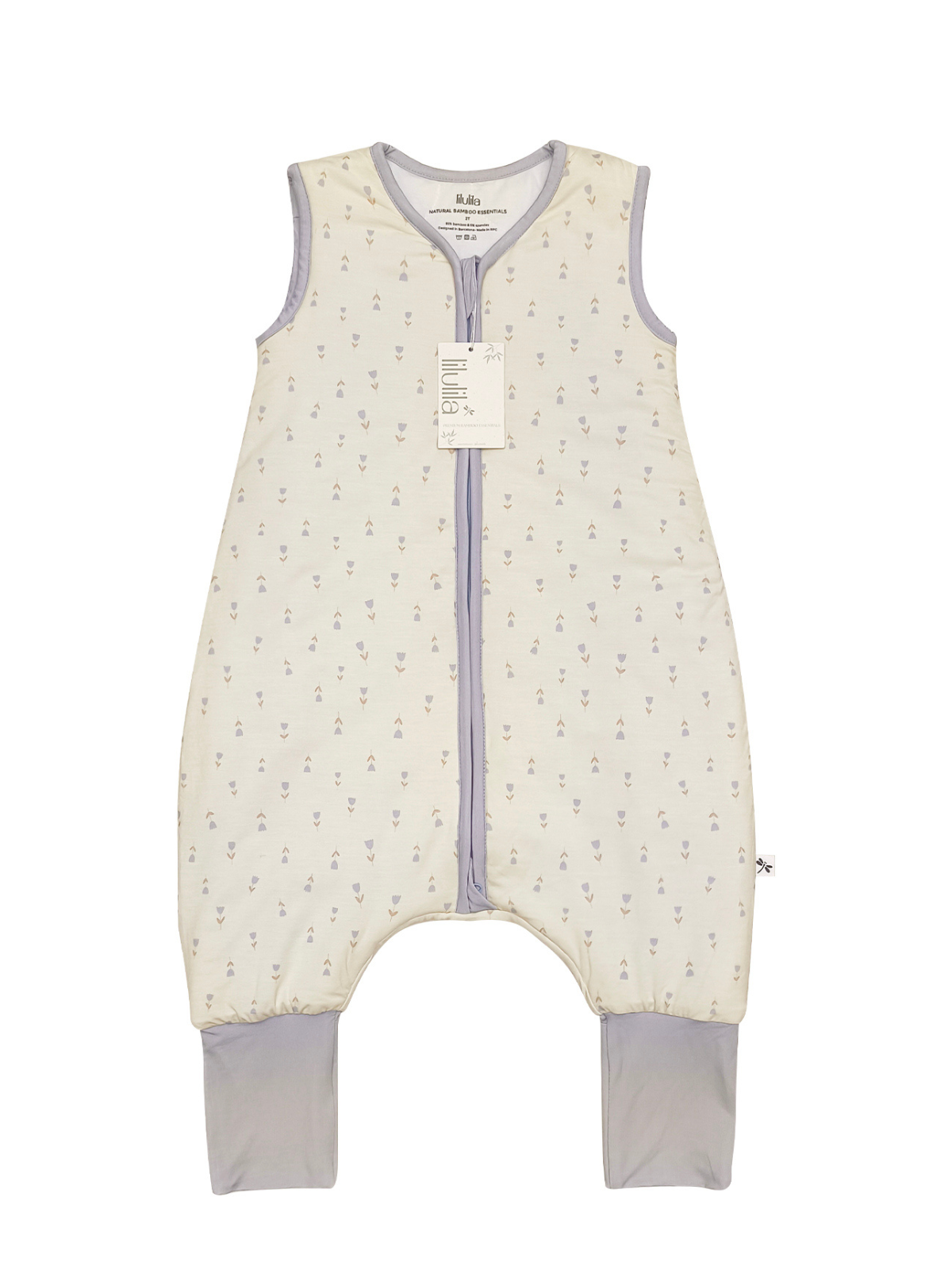 Tulips Bamboo Sleeping Bag with feet - TOG 2.5