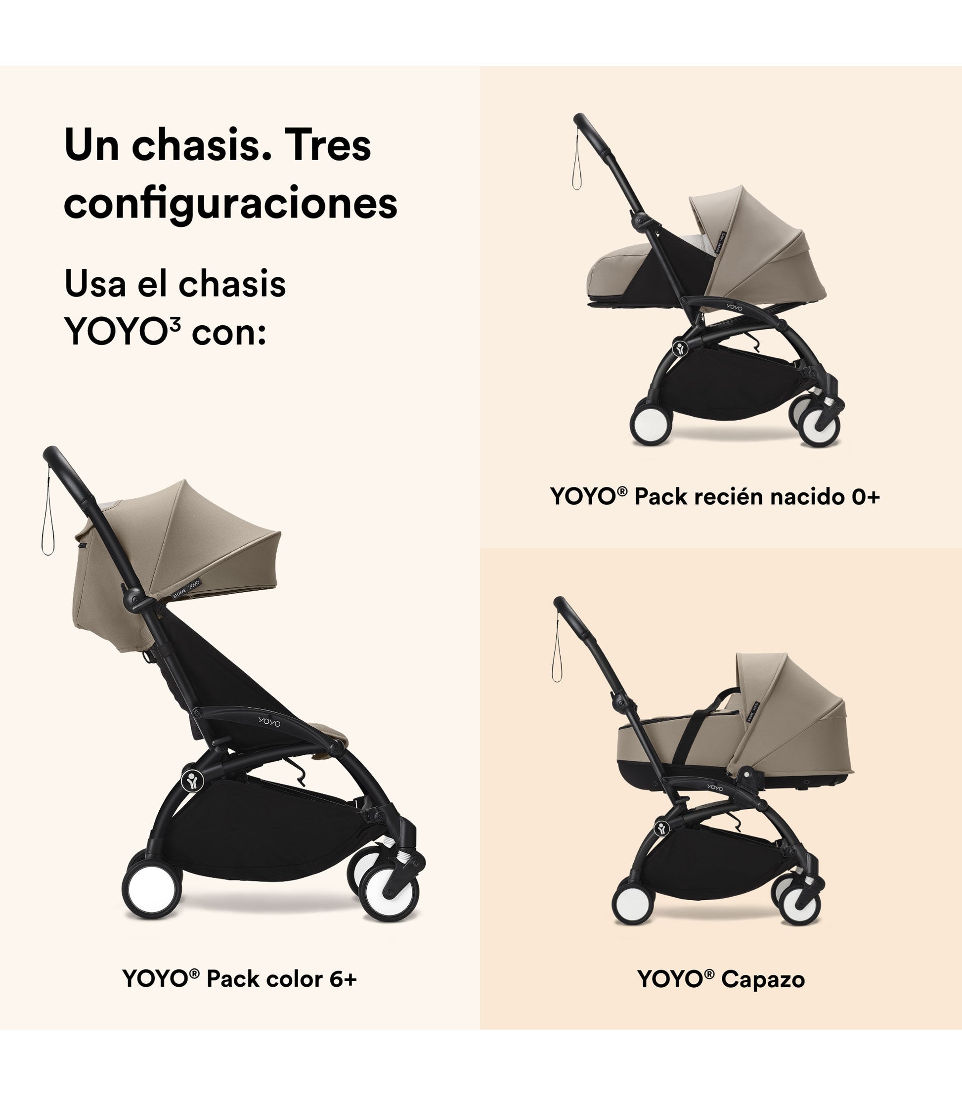 carriola stokke Carriola Stokke® YOYO³ Recién Nacido 0+ Color Pack – Babys And Kids mx