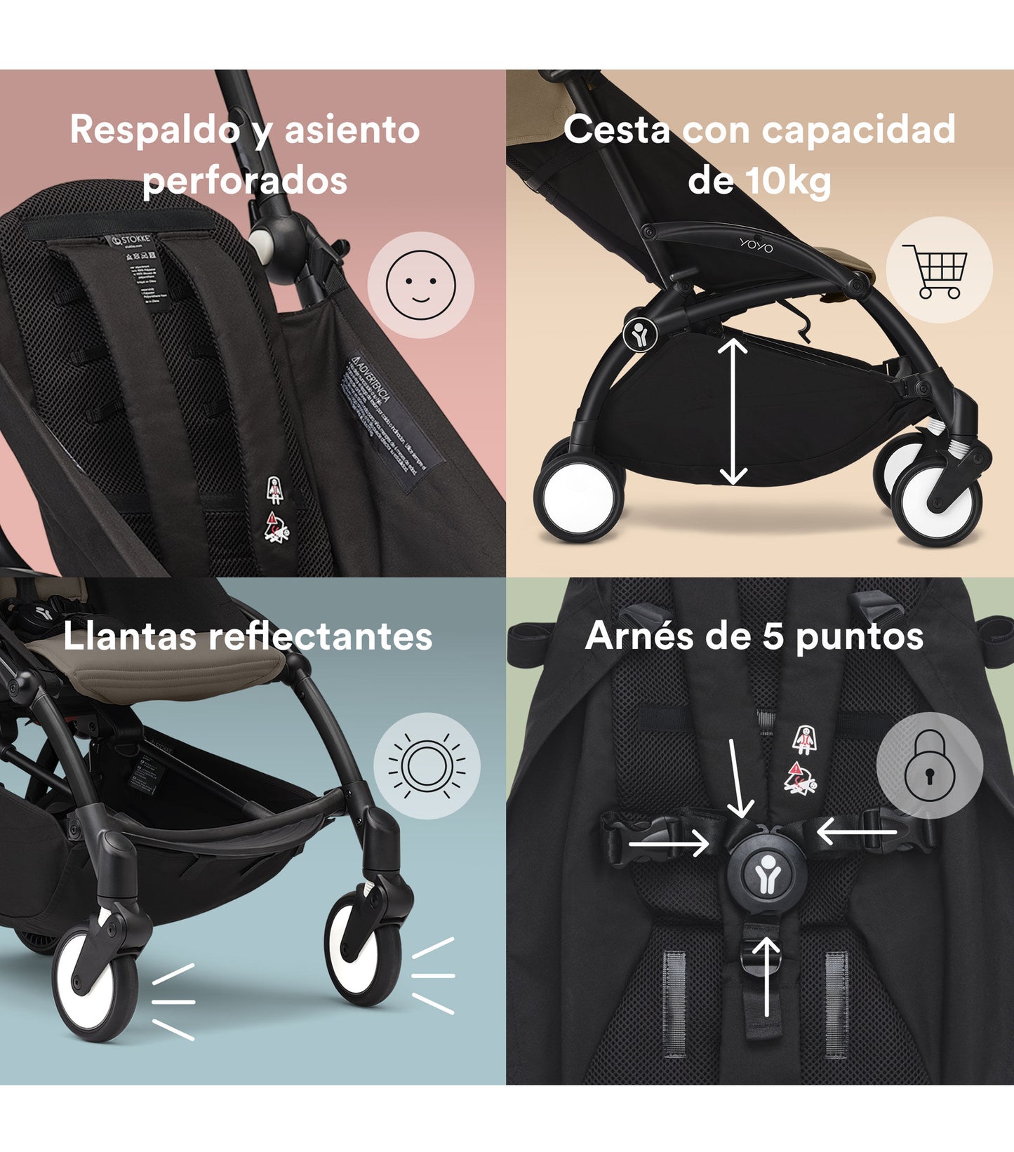 Carriola Stokke® YOYO³ con 6+ Color Pack