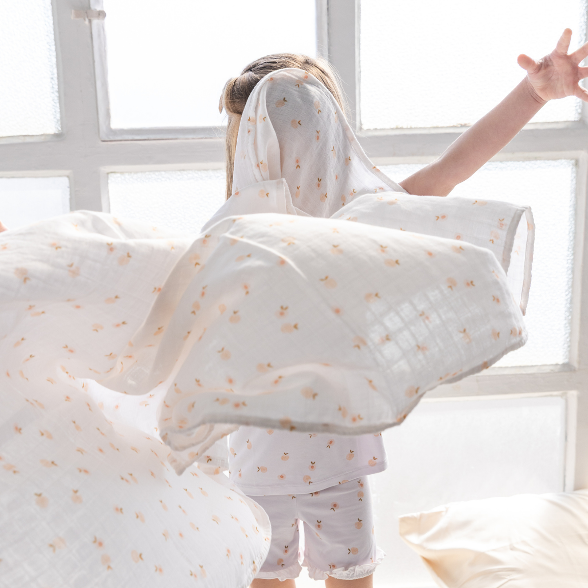 Peaches Bamboo Baby Muslin