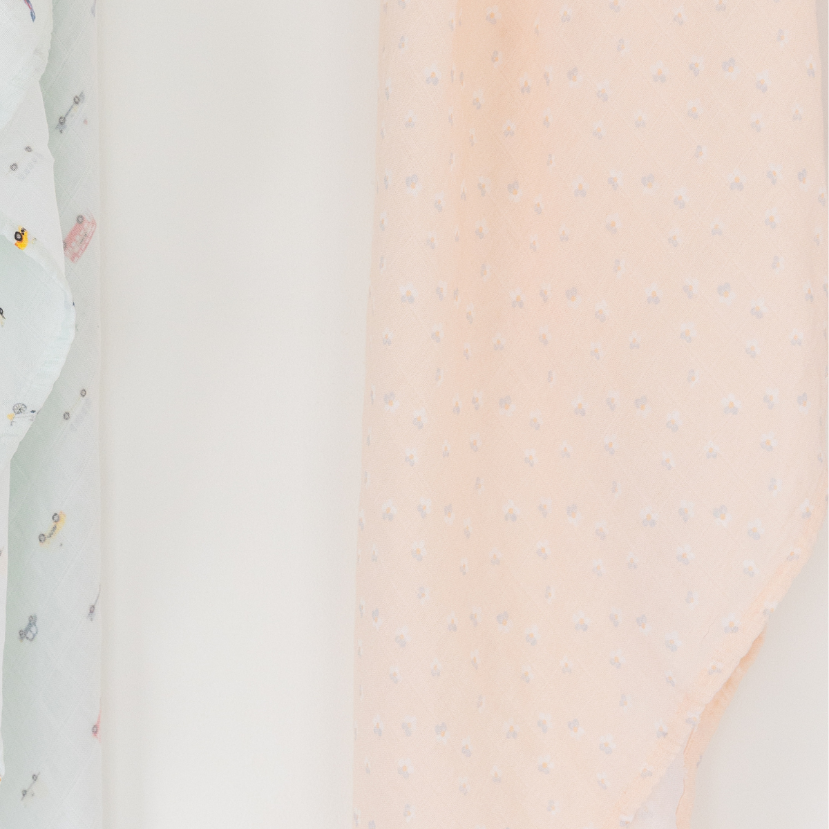 Coral Flower Bamboo Baby Muslin