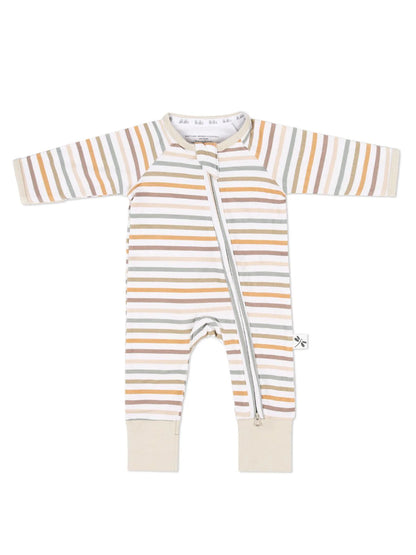 Mameluco Bamboo Farm Stripes