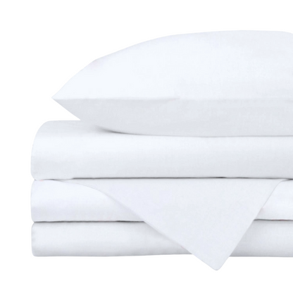 Juego de Sábanas de 3 Piezas para Cuna - Blanco