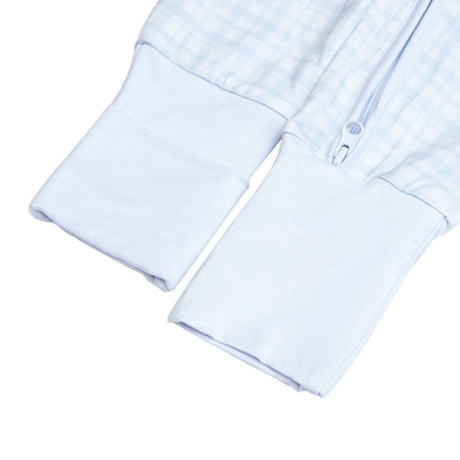 Blue Vichy Bamboo Zippy Romper
