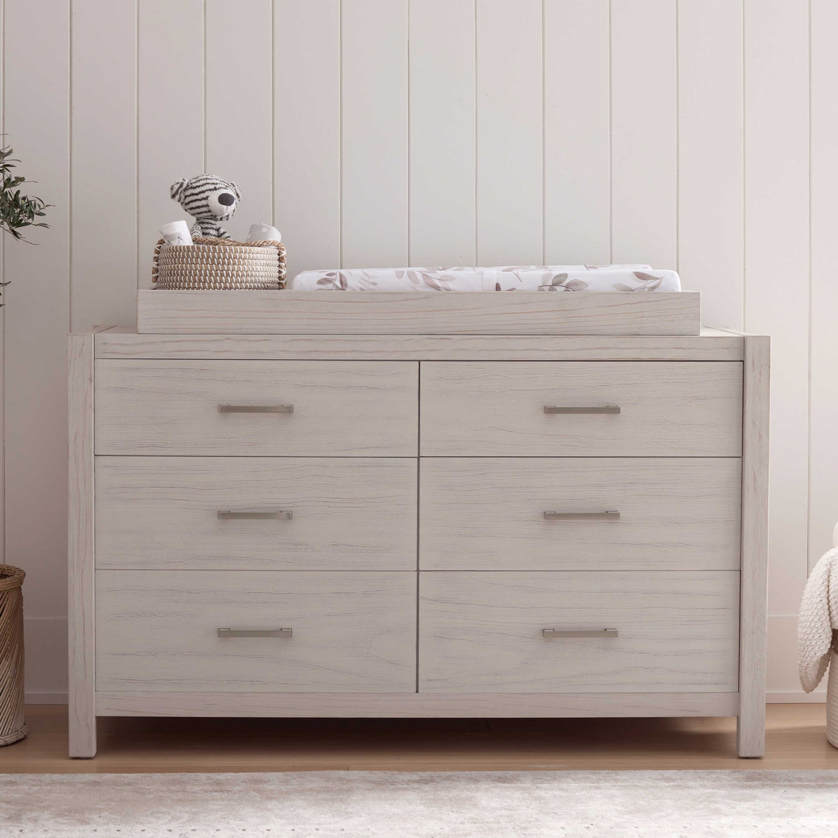 Cómoda Elena 6 Cajones - White Driftwood
