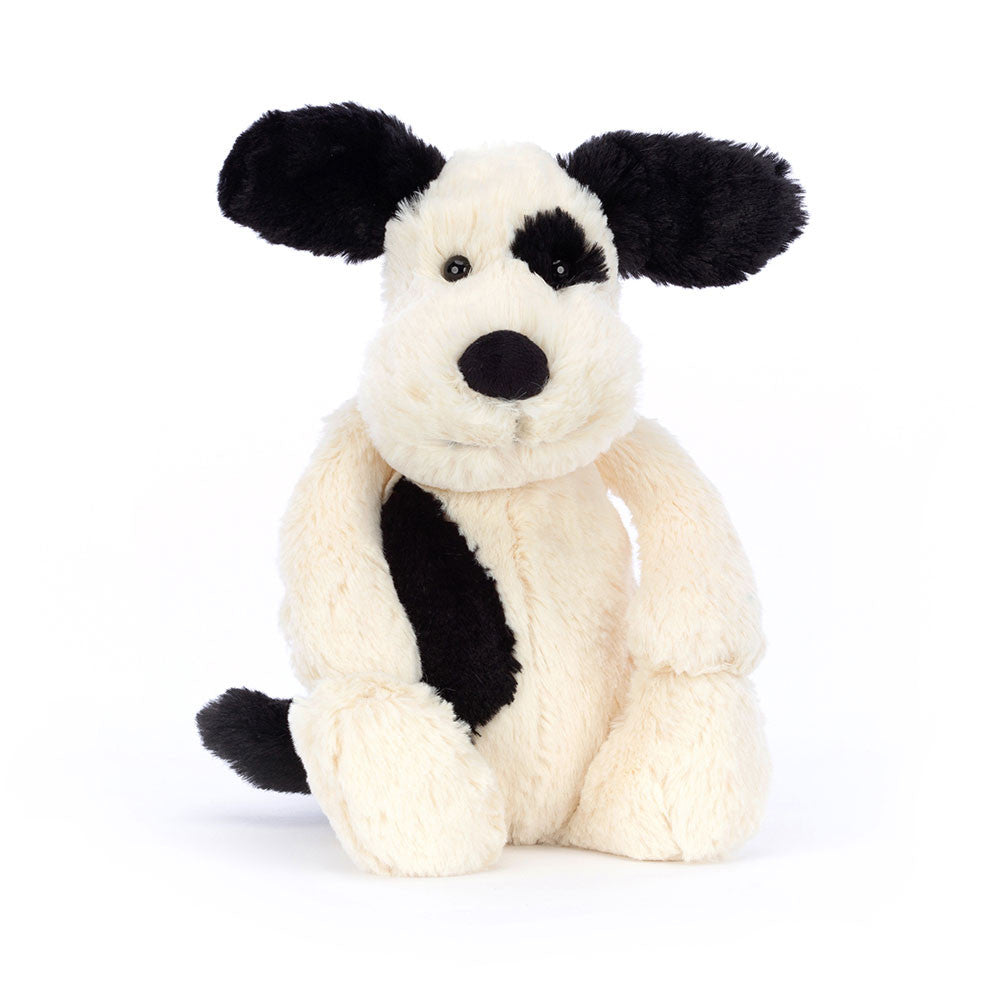 Bashful Black & Cream Puppy Medium Jellycat