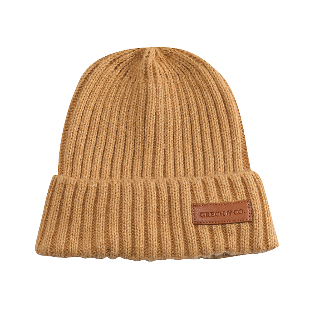 Gorro Tejido Wide Rib - Buckwheat