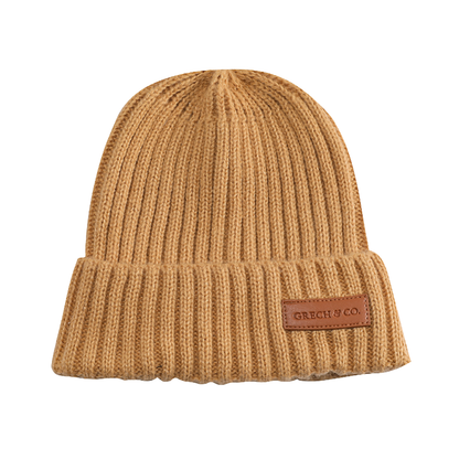 Gorro Tejido Wide Rib - Buckwheat