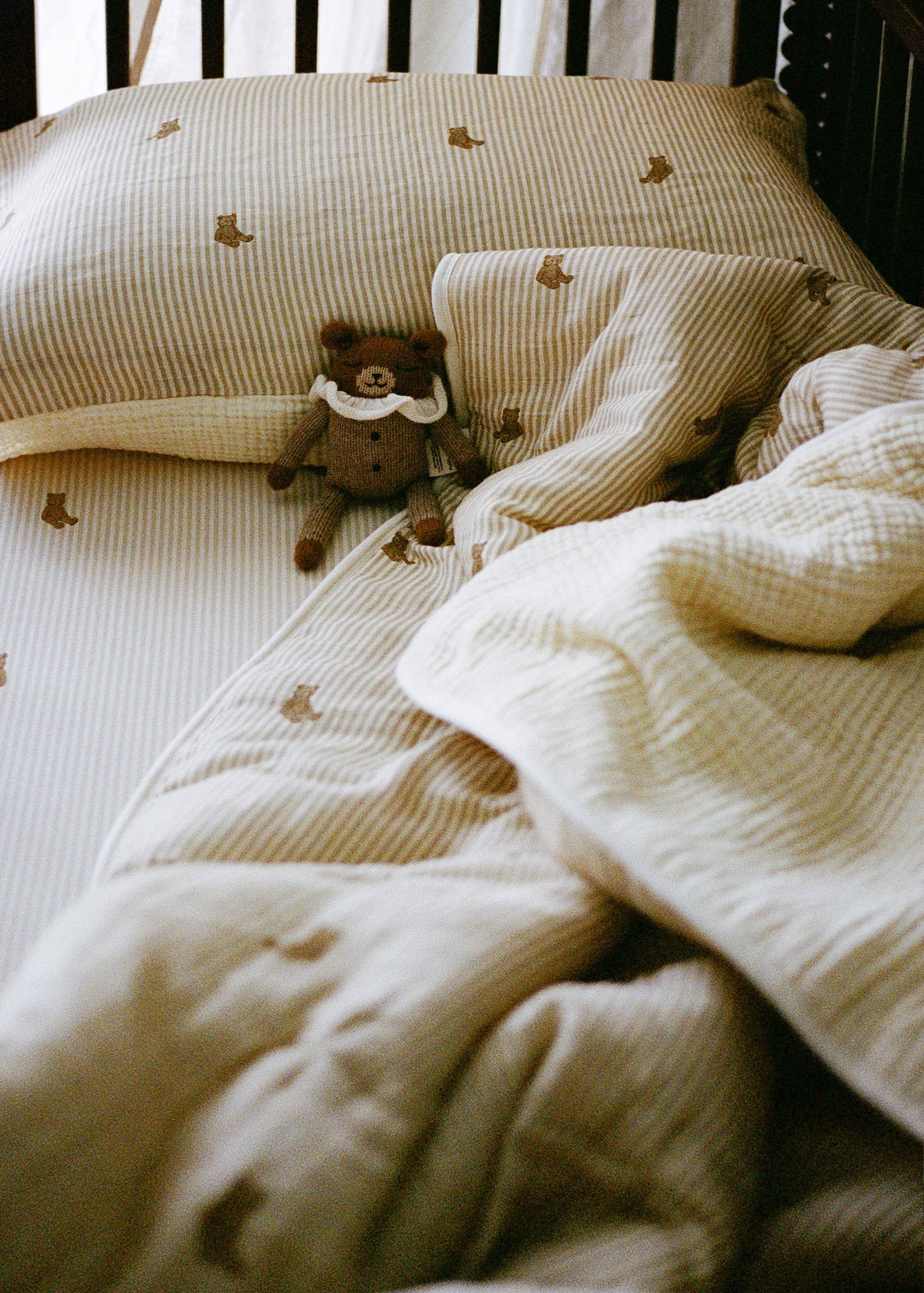 Sábana de Cuna de Jersey Orgánico - Bears
