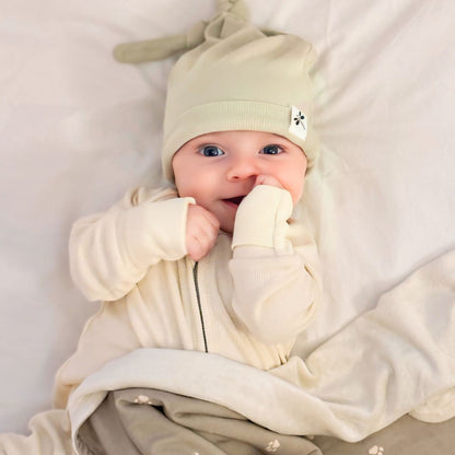 Footprint Bamboo Baby Blanket