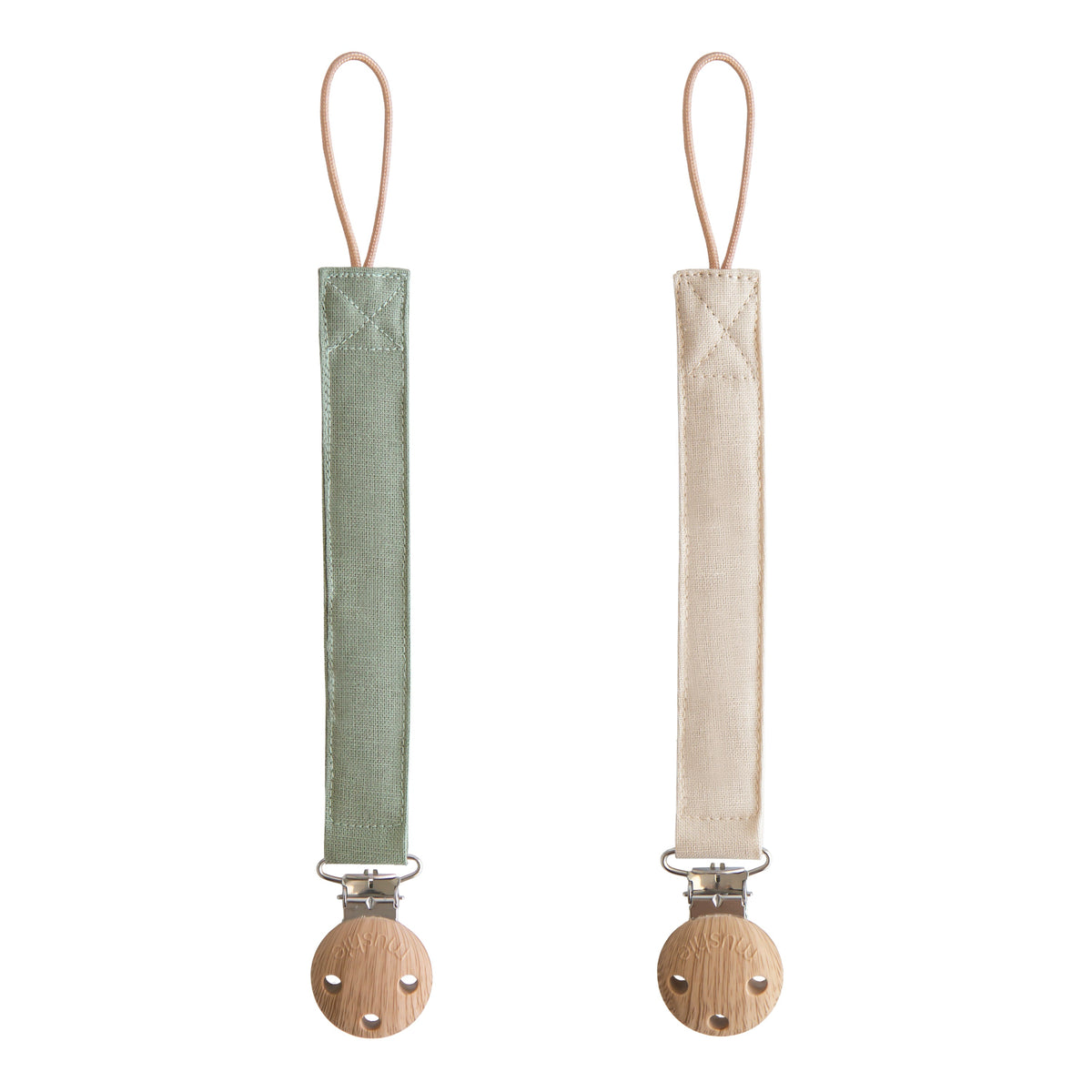 Portachupones de Lino Olive/Shifting Sand