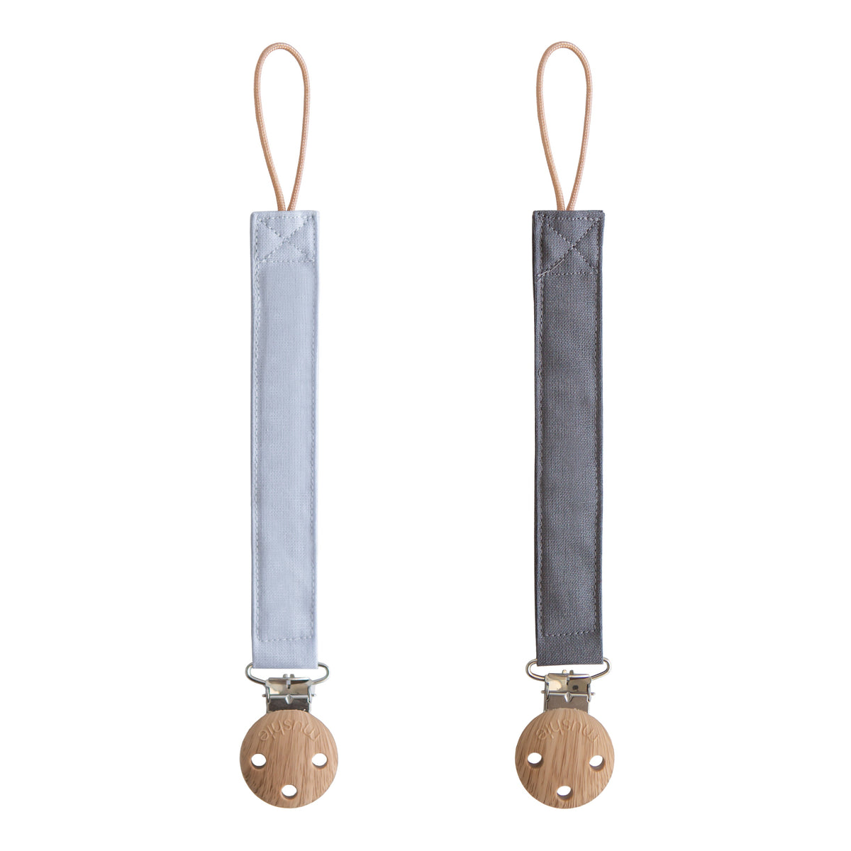 Portachupones de Lino Powder Blue/Deep Sea