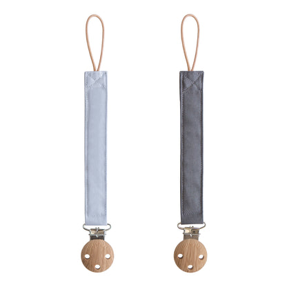 Portachupones de Lino Powder Blue/Deep Sea
