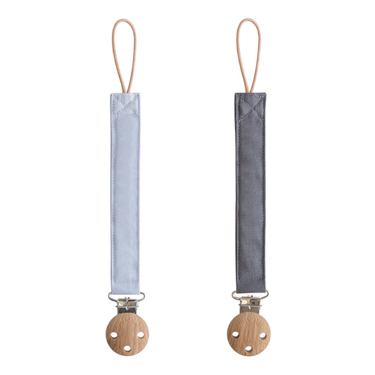 Portachupones de Lino Powder Blue/Deep Sea
