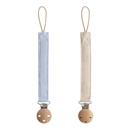 Portachupones de Lino Powder Blue/Shifting Sand