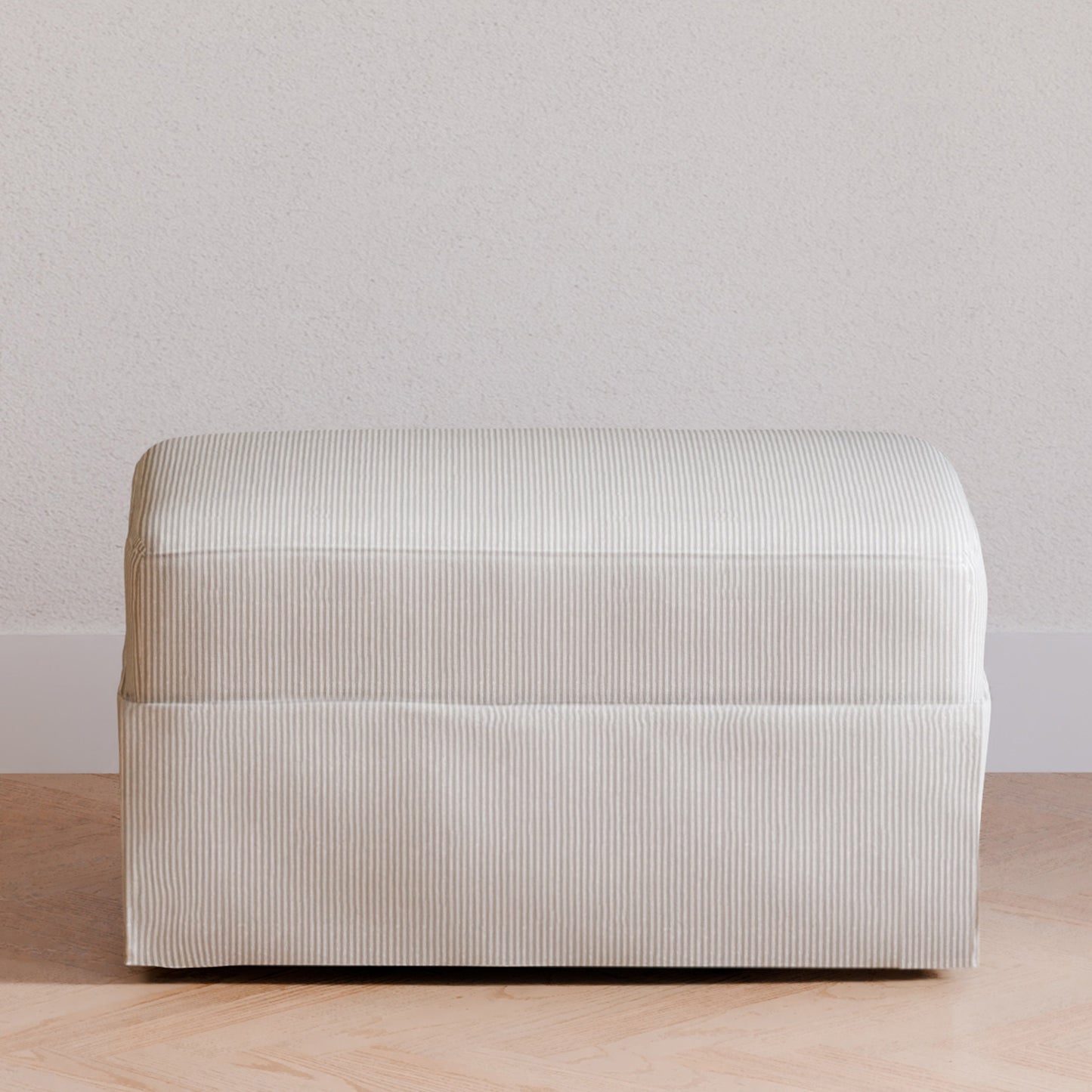 Taburete Descansapiés Olivia - Fog Chatham Stripe
