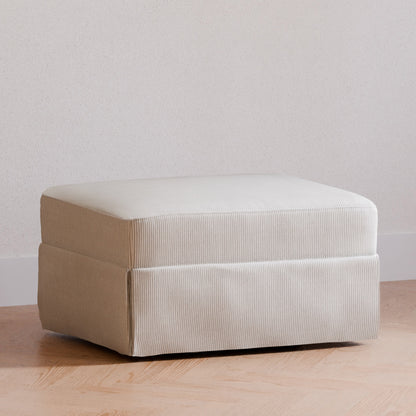 Taburete Descansapiés Olivia - Fog Chatham Stripe