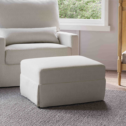 Taburete Descansapiés Olivia - Fog Chatham Stripe