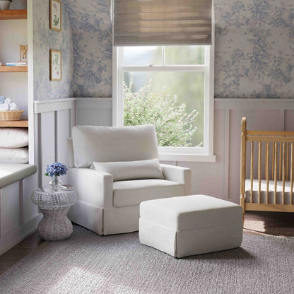 Taburete Descansapiés Olivia - Fog Chatham Stripe