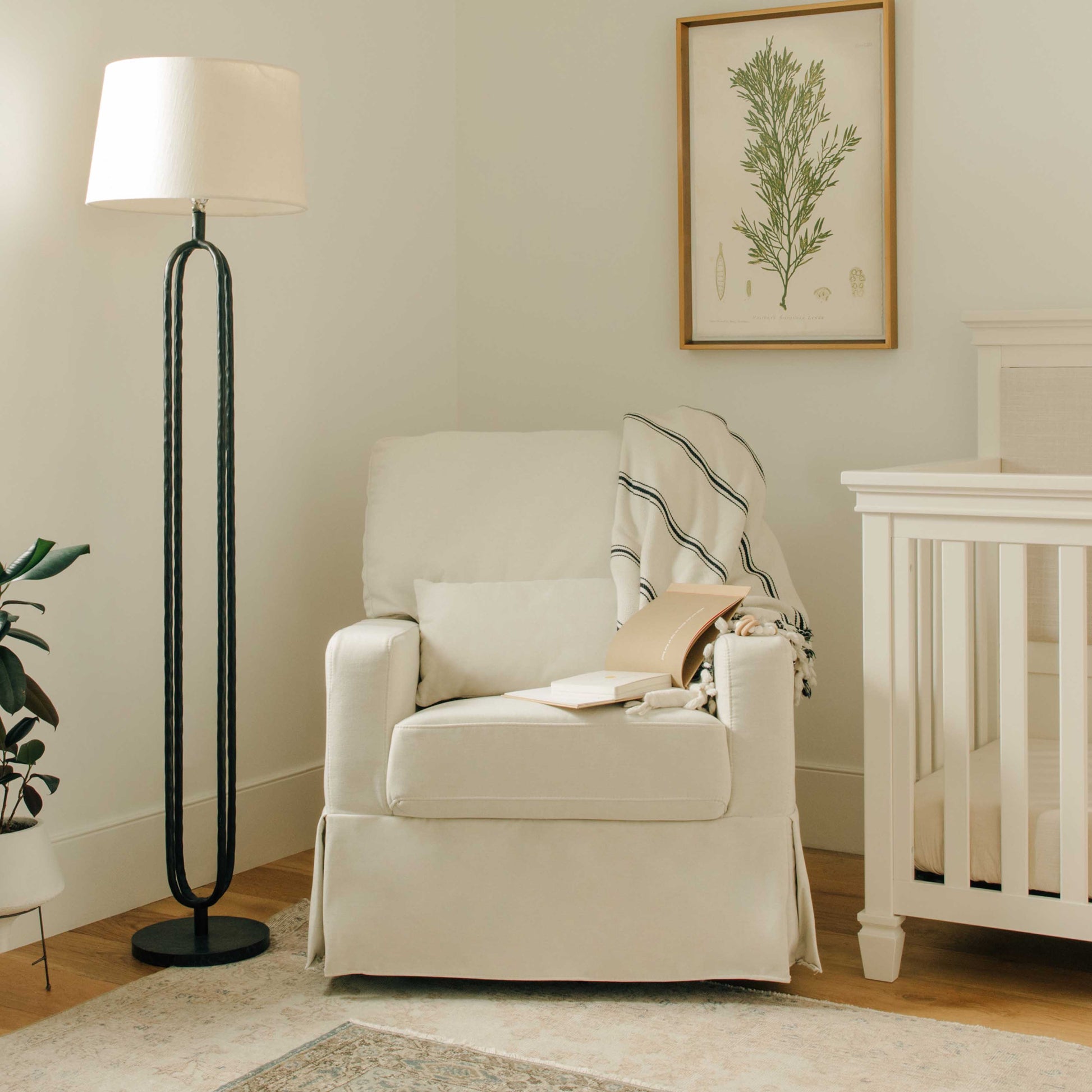 Sillón Mecedora Olivia - Performance Cream Eco-Weave