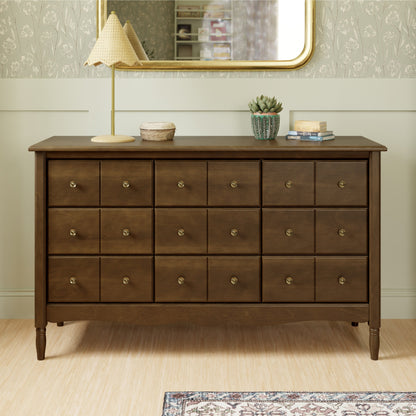 Cómoda Lucía 9 Cajones - Natural Walnut