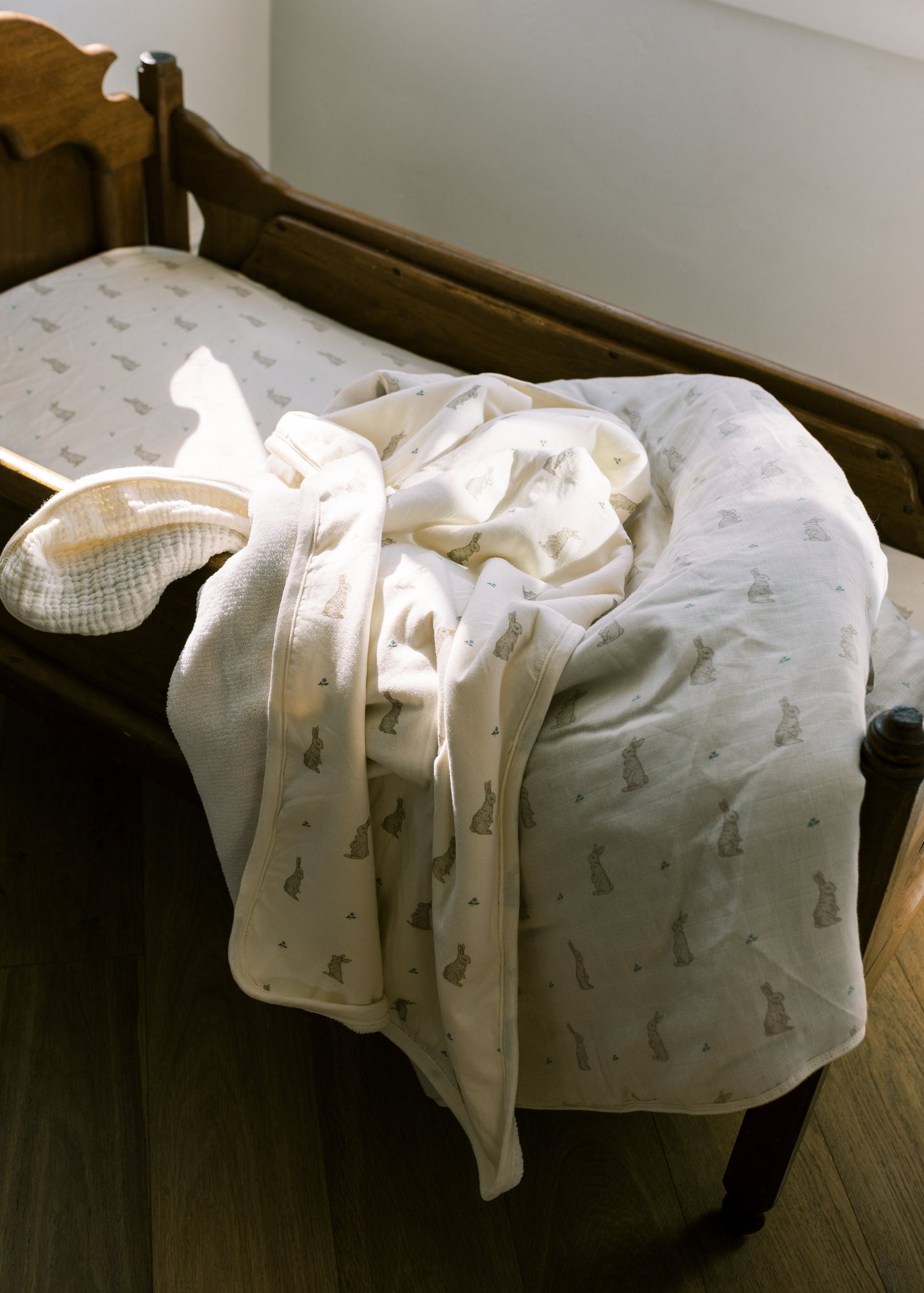 Cobija Cuddle de Jersey y Plush - Bunny