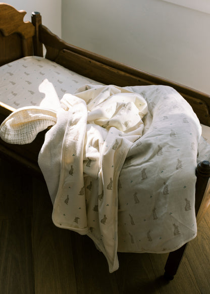 Cobija Cuddle de Jersey y Plush - Bunny