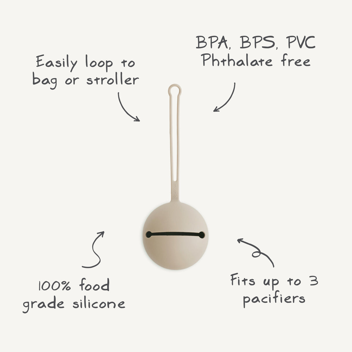 Silicone Pacifier Case - MSH