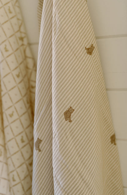Set de 2 Swaddles de Muselina Orgánica - Ducks & Bears